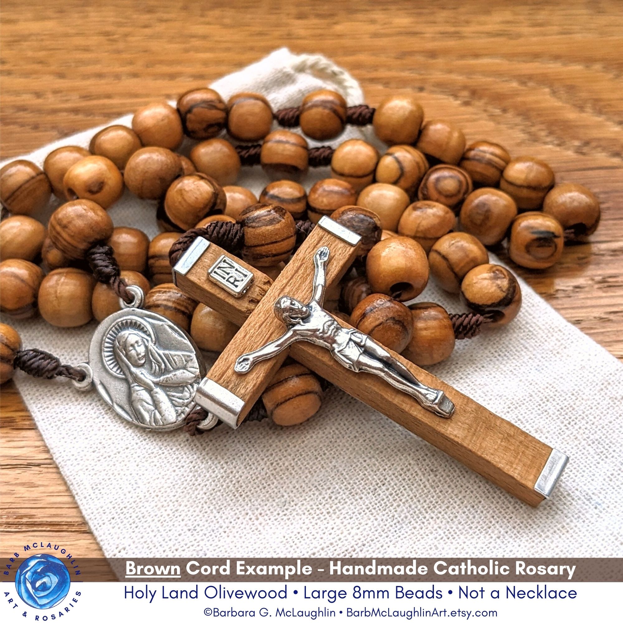 New Traditional Rosary with Centerpiece – Barbara G. McLaughlin